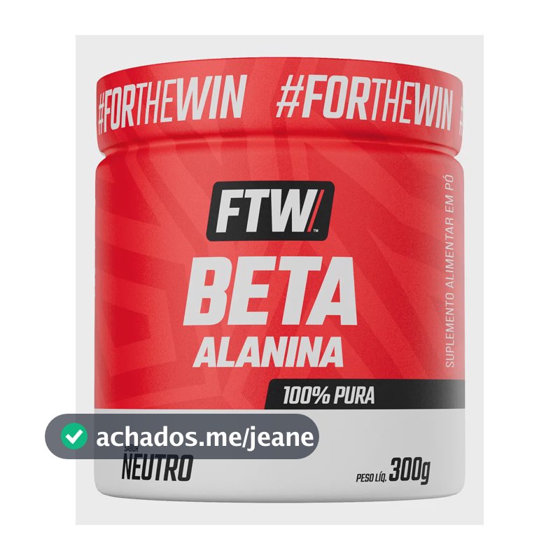 Beta Alanina 100% Pura Pote 300g - FTW