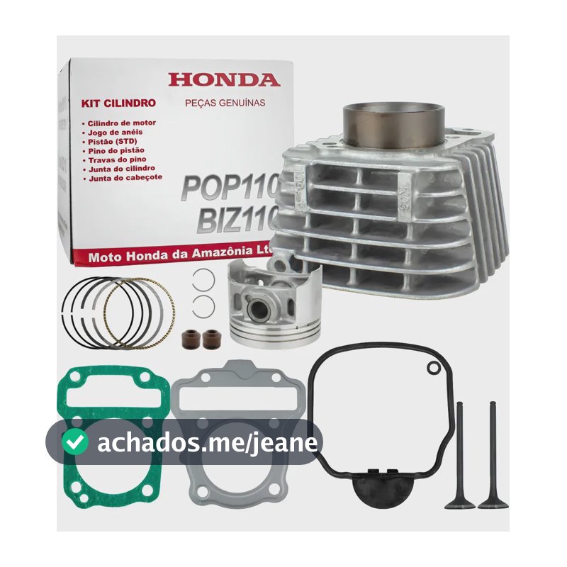 Kit Cilindro Motor Original Honda Pop 110 Biz 110i 2016-2024