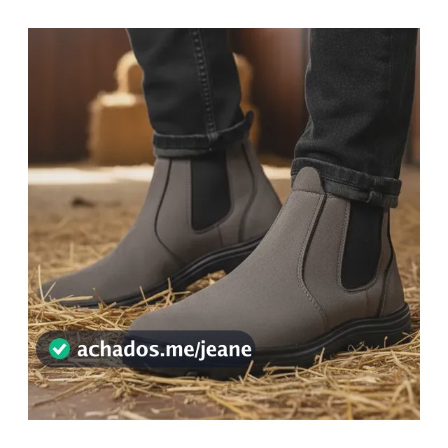 Bota Botina Masculina Chelsea Camurça