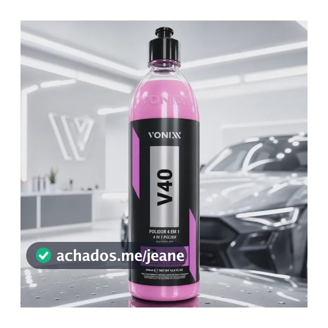 Polidor 4 Em 1 Corte Refino Lustro Protecao V40 500ml Vonixx Rosa-claro 0