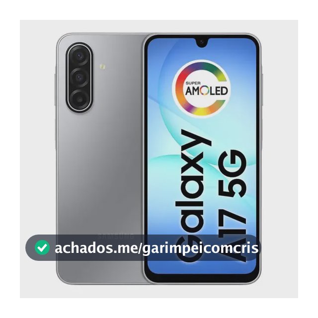 Smartphone Samsung Galaxy A17 5g 128gb 4gb Super Amoled 6.7'' Câmera 50mp Selfie 13 Mp 5000 Mah Nfc Dual Sim Recursos Ia - Cinza