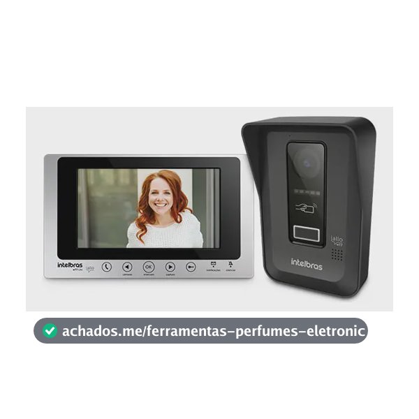 Porteiro Eletrônico Intelbras Allo Wt7 Lite Preto