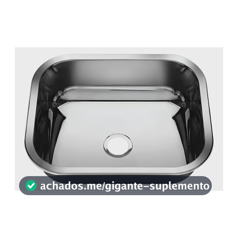 Cuba Pia Número 0 Cozinha Inox American Steel 40x34x11 Rasa Cinza