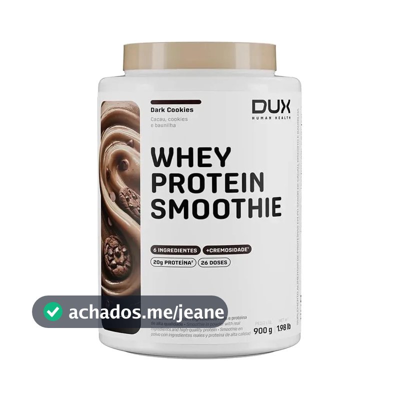Whey Protein Dux Smoothie Dark Cookies Proteína Em Pó 900g Outros