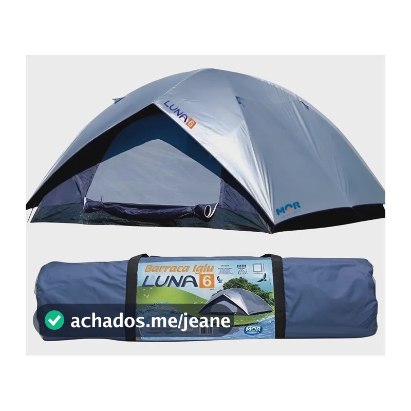 Barraca Inglu Acampamento Camping 6 Lugares Sobreteto 3x3 Az Azul