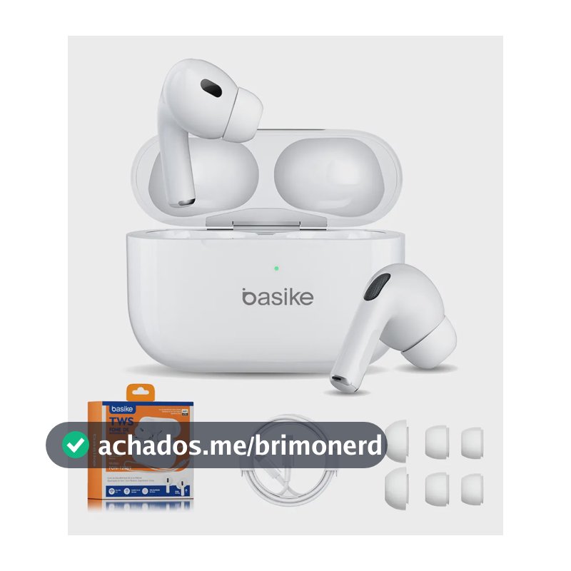 Basike Fone De Ouvido Sem Fio Bluetooth Para Bluetooth 5.3 Branco