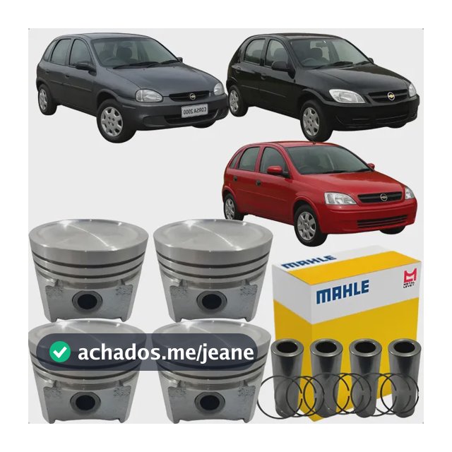 Pistão Com Anéis 0,50 Gm Corsa Sedan Celta 1.0 8v Mpfi
