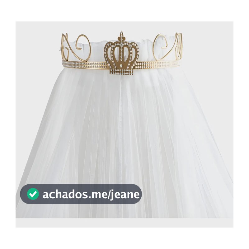 Mosquiteiro Dossel Avulso Em Tule Branco 6,00x2,80 Simples Branco