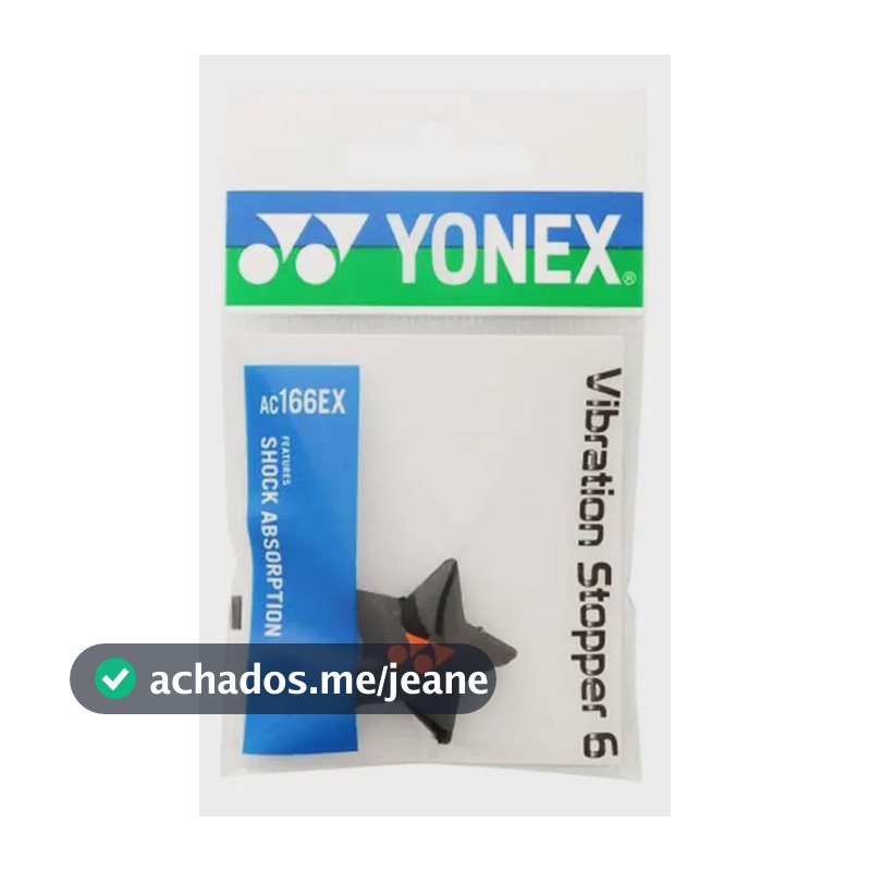 Antivibrador Yonex Estrela Preto E Laranja