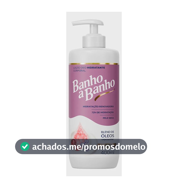 Loção Hidratante Banho A Banho Ácido Hialuronico 400ml