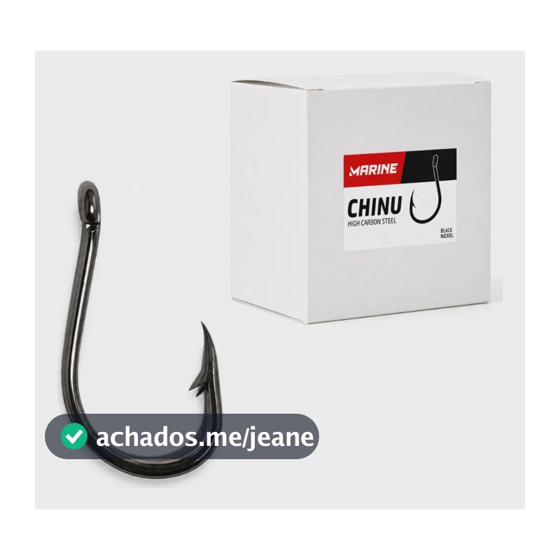 Anzol Chinu Black Nickel Marine N°6 Caixa Com 100 Unidades
