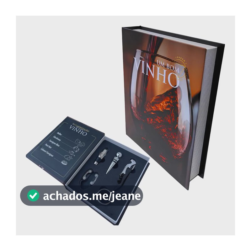 Kit Vinho 5 Peças Uny Gift Abridor Saca Rolhas Dosador Aço Inox