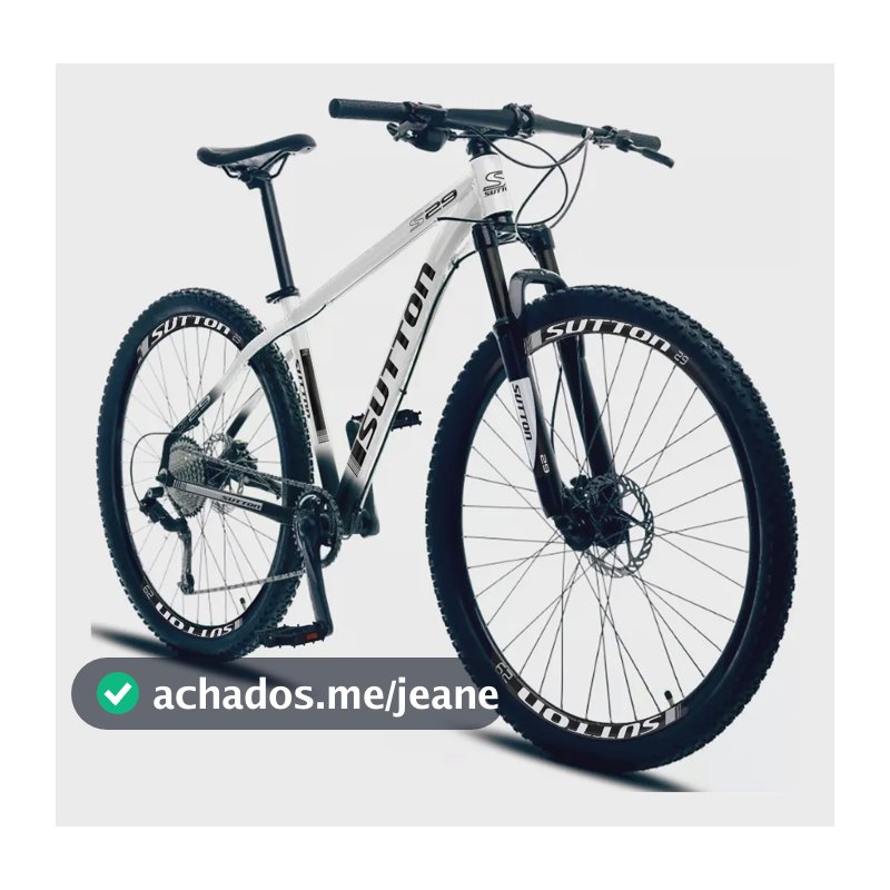 Bicicleta Aro 29 Sutton 1 X 9v Hidráulico Shimano K7 11/40 Cor Branco Tamanho do quadro 17
