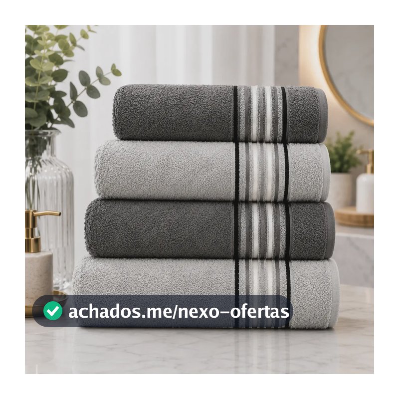 Jogo Toalha Banho Banhão Vitta 4pçs 400g Algodão Camesa