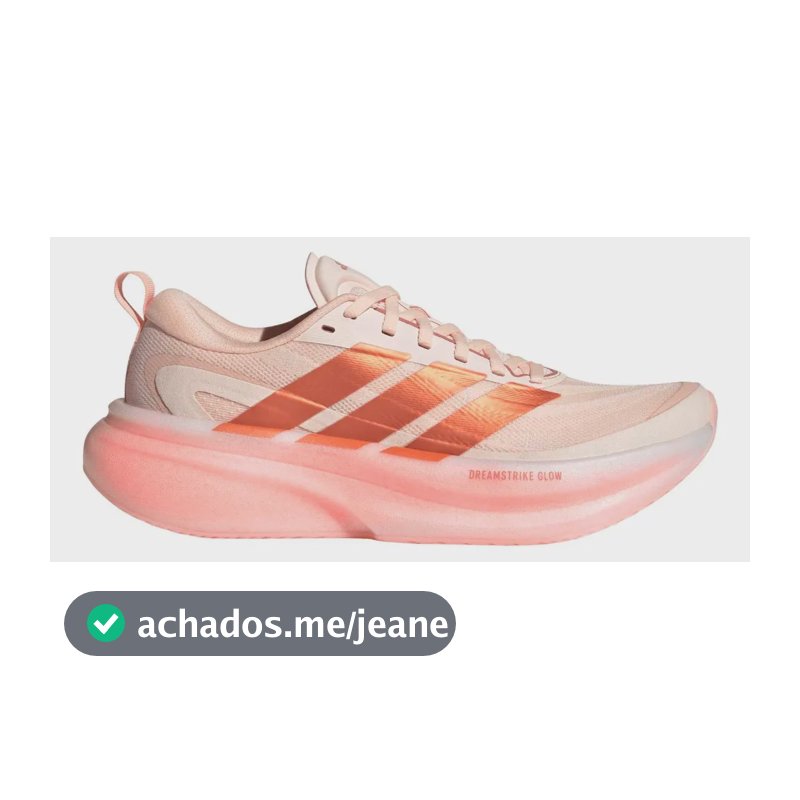 Tênis Feminino Supernova Glide adidas Laranja Liso 37 Br