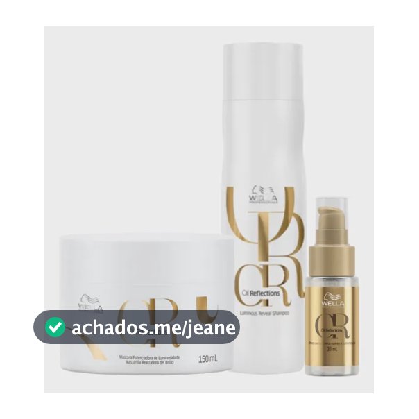 Kit Wella Professionals Oil Reflections (3 Produtos)