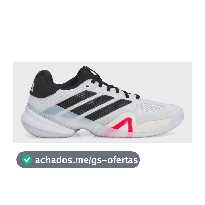Tênis adidas Barricade 14 Masculino - Original Branco/preto 42 Br