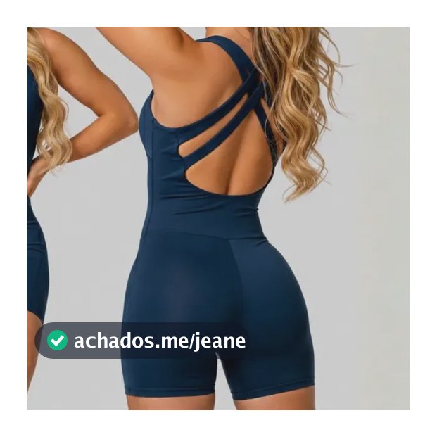 Macaquinho Academia Fitness De Poliamida Zero Transparência