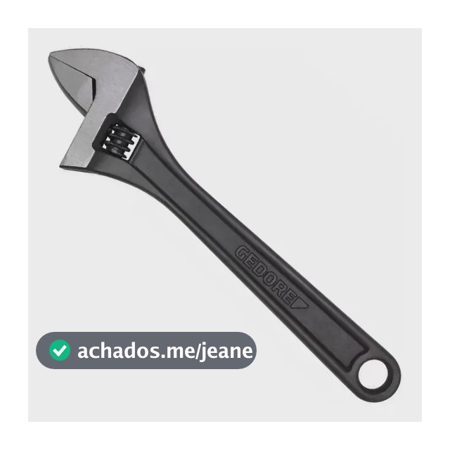 Chave Inglesa Ajustável Oxidada 6 Pol - R03800006 Gedore Red Preto
