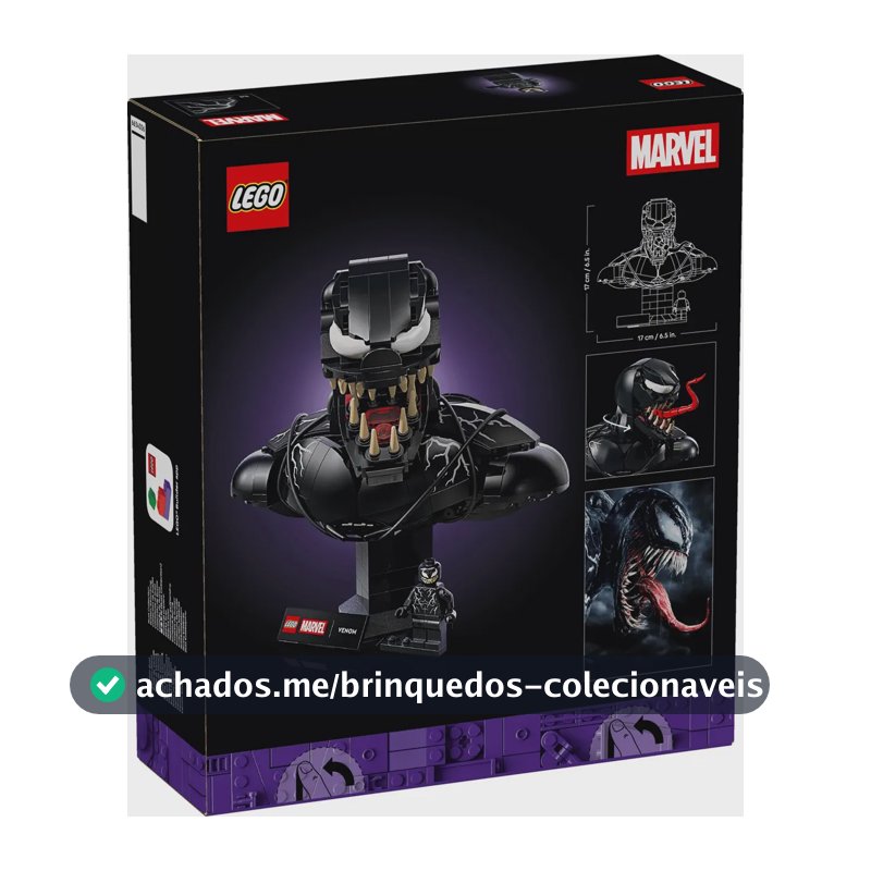 Lego Marvel 76356 - Busto Do Venom 413 Peças 413 Venom