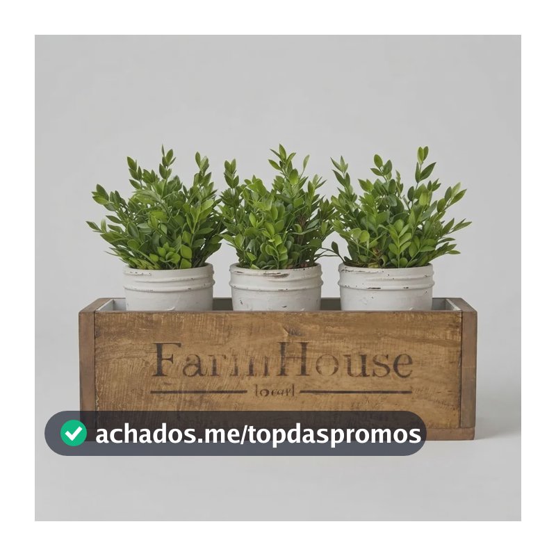 Caixa Mdf Rústica Farmhouse Decorativa Vintage Organizadora Marrom-claro Farm House