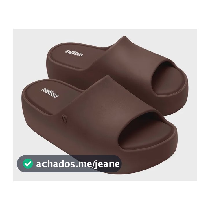 Sandalia Feminina Free Platform Slide Melissa Bronze Liso 36