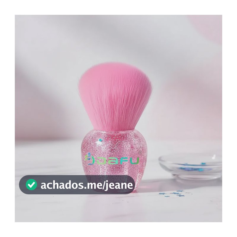 Pincél Espanador De Pó Para Unhas De Gel - Dafu Rosa