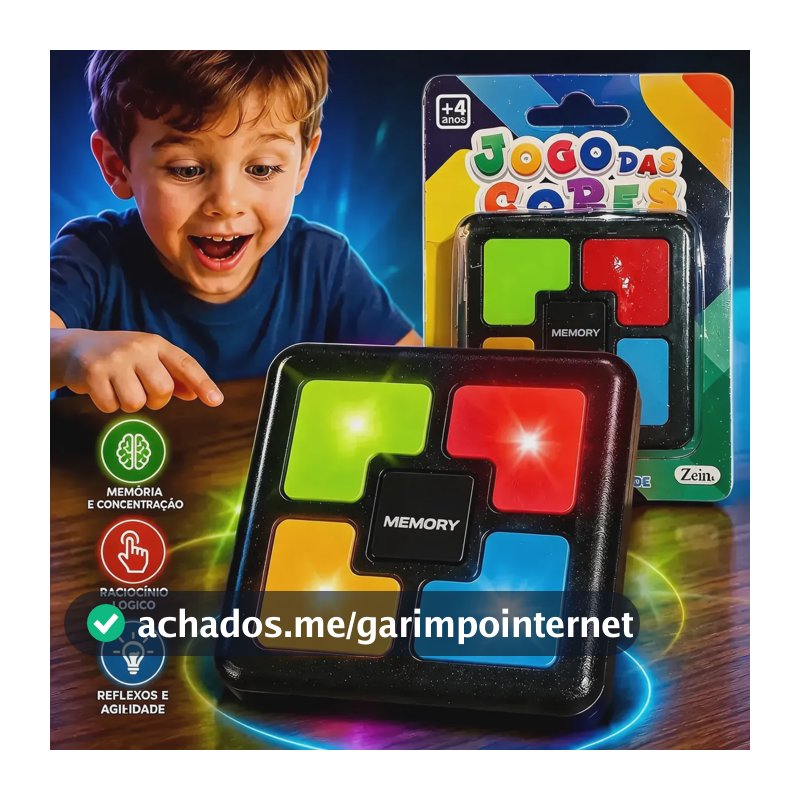 Brinquedo Mini Colorido Jogo Sequencia De Cores Brinde