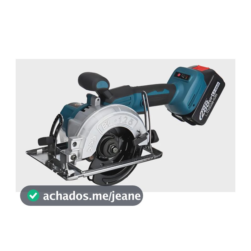 Cerra Circular Eletrica Cor Azul Sem Fio Com 2 Baterias 48vf