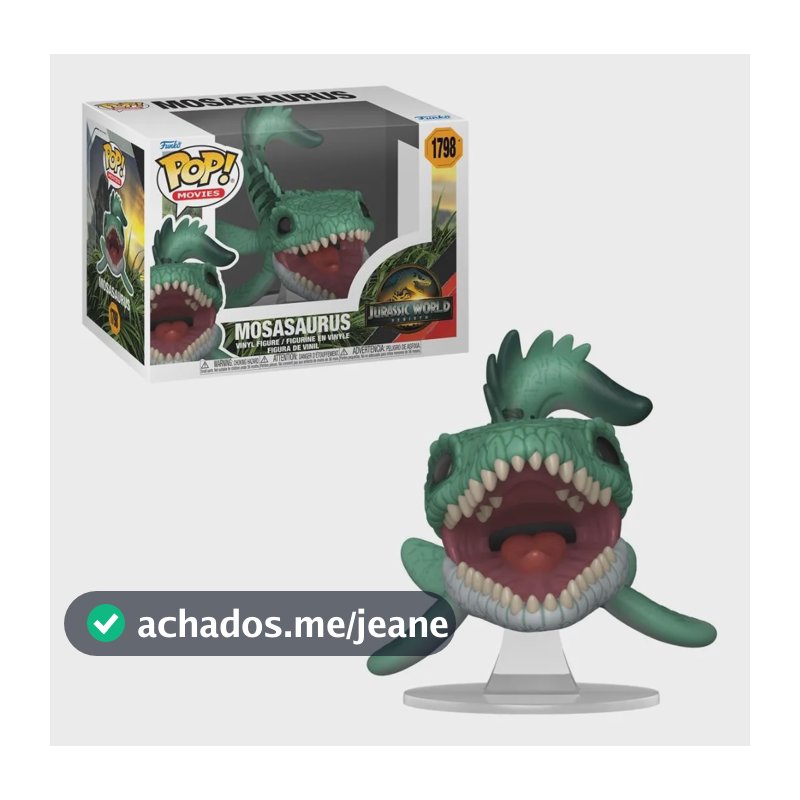 Boneco Funko Pop! Jurassic World Recomeço - Mosassauro