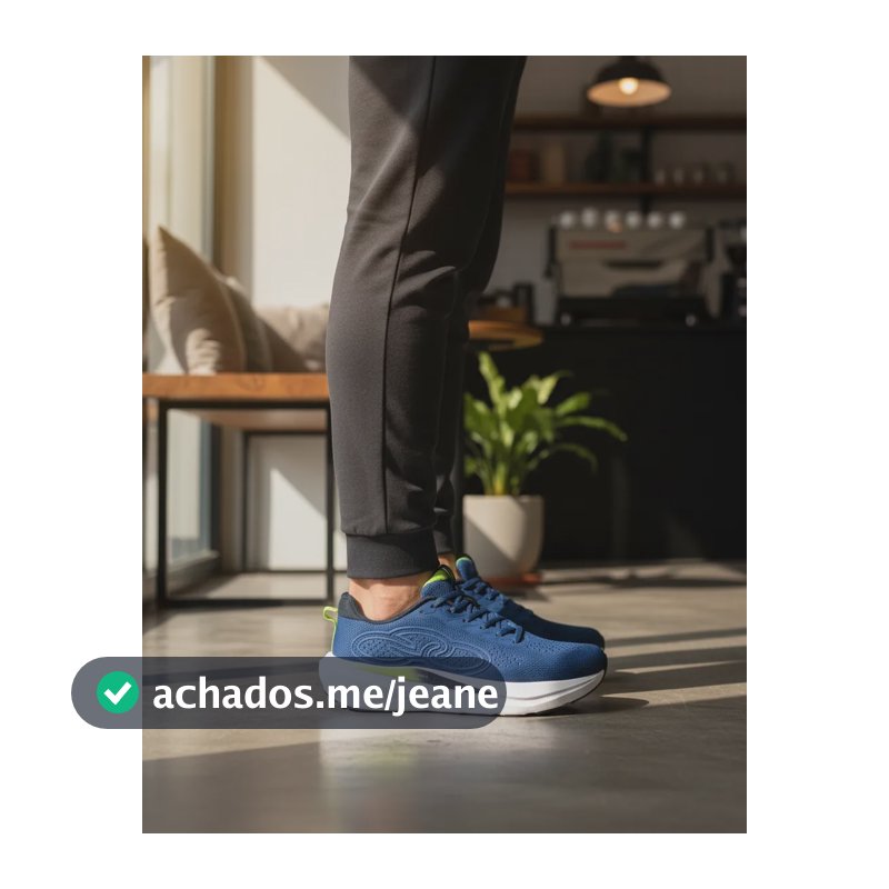 Tênis Olympikus Nuvem Masculino Leve Amortecido Resistente Azul Liso 40 Br