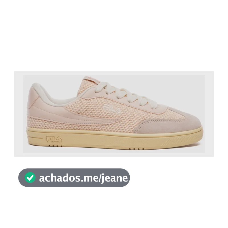 Tênis Casual Feminino Court 80 Fila Rose Claro/cobre Liso 37 Br