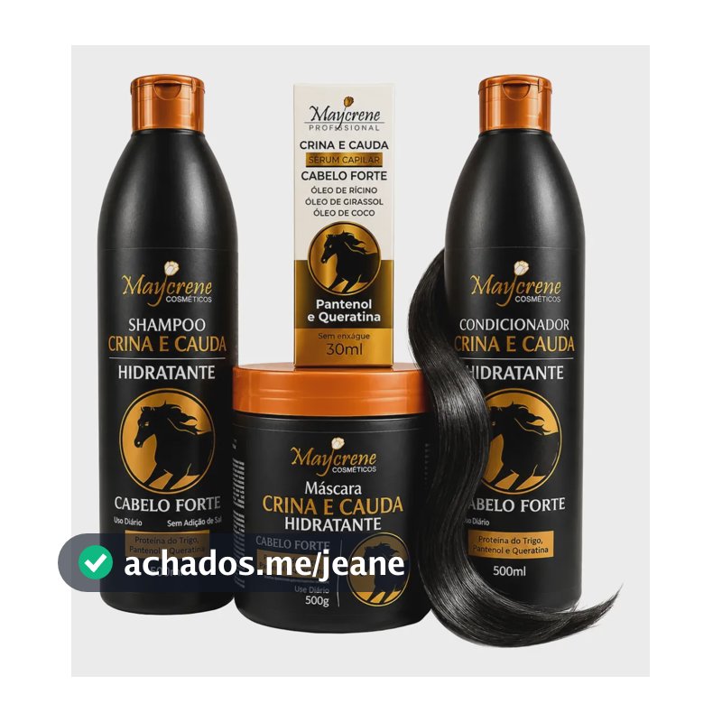 Kit Crina De Cavalo Maycrene Crescimento Rápido + Sérum