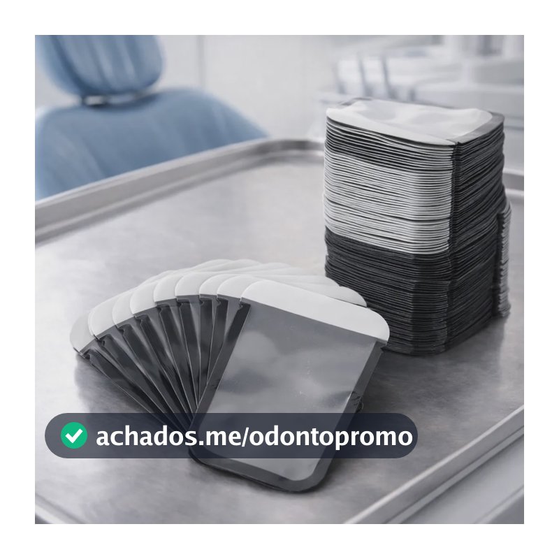 100un Envelopes Barreira Dentária Filme Raio X Placa Fósforo