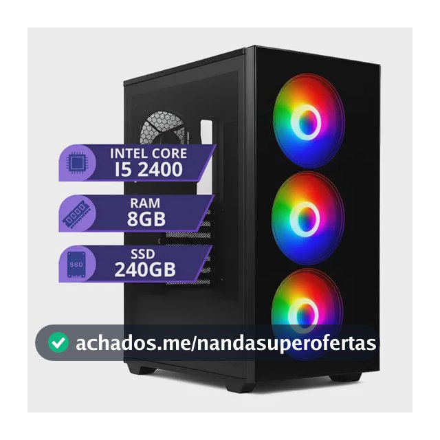 Pc Gamer Cpu Deutel Core I5 3.1ghz Ssd 240gb Memoria Ram 8gb 8 Gb
