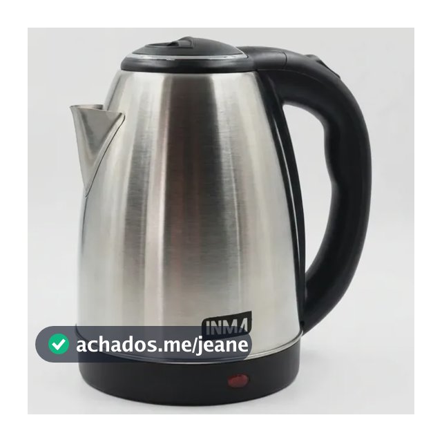 Chaleira Elétrica Inox 1,8 Litros Jarra Aquecedora Com Desligamento Automático e Base Giratória Aquecimento Rápido Alça Ergonômica Para Escritório Casa Cozinha Viagem Fervedor De Água Moderno