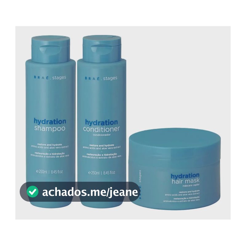 Braé Kit De Hidratação Linha Stages Hydration - 3 Produtos