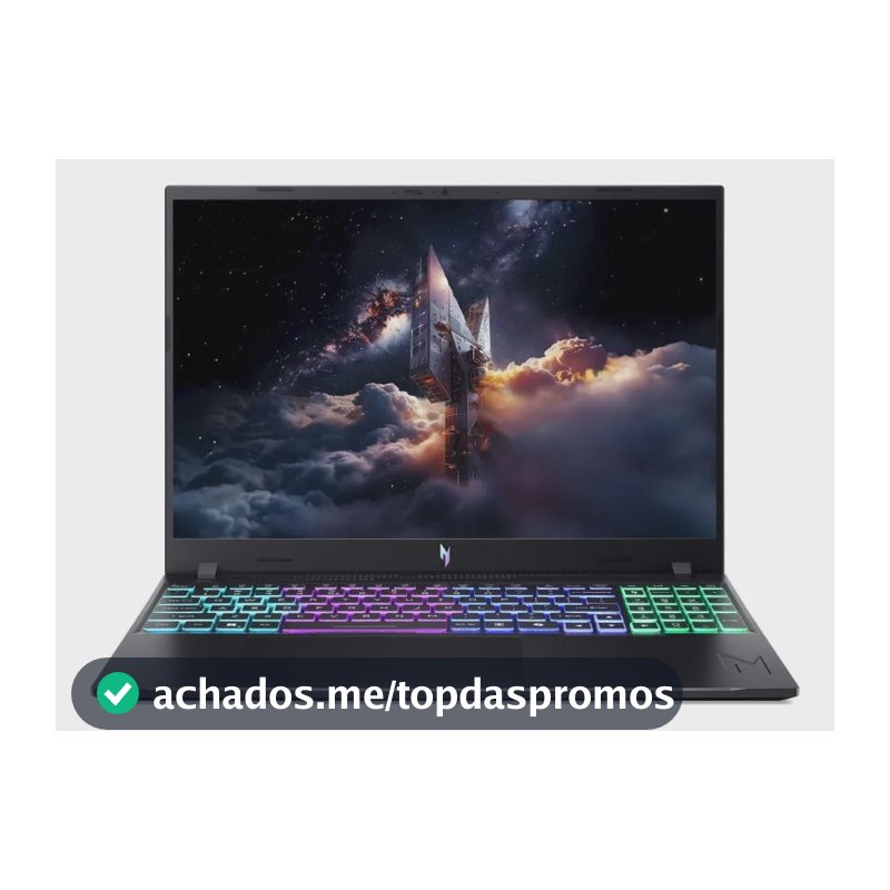 Notebook Acer Nitro 58mm C5 8gb Ram 512gb Ssd Rtx5060 Linux Preto
