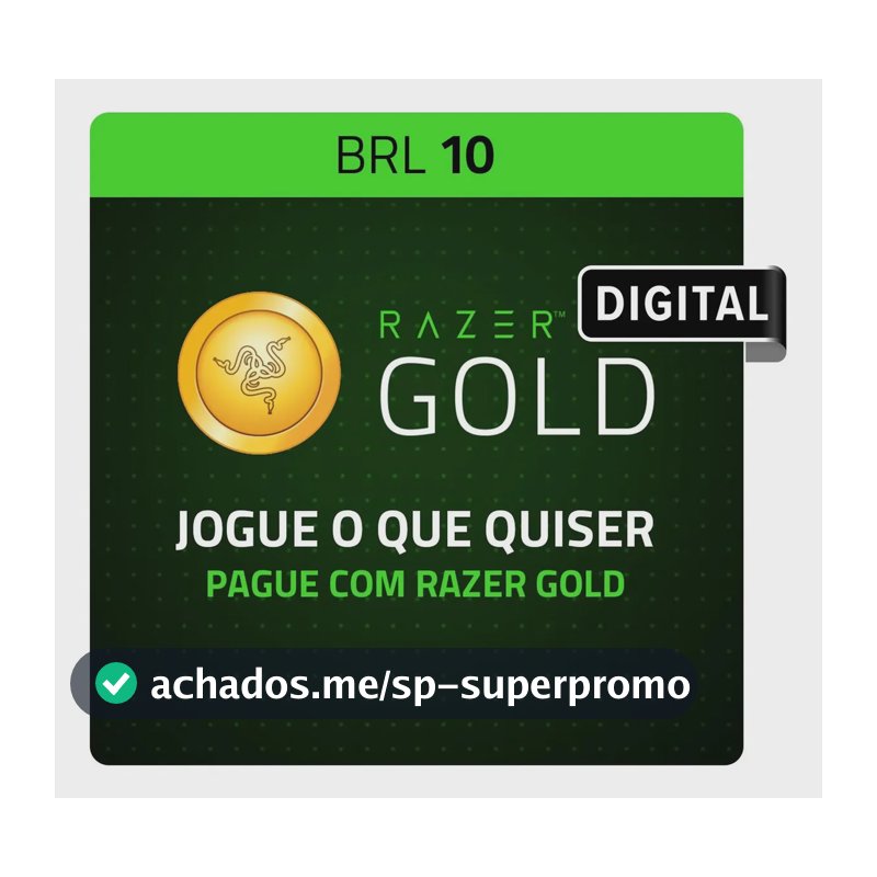 Razer Gold Digital R$ 10 (Digital)
