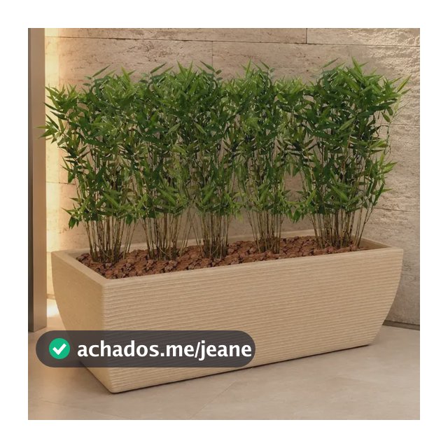 Vaso Jardineira Floreira Planta Plastico Polietileno 80x30