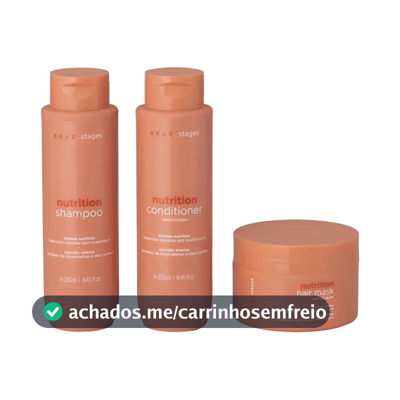 Kit Brae Para Nutrição Linha Braé Stages Nutrition - 3 Itens