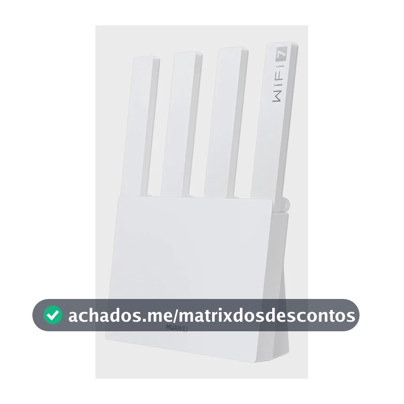 Roteador HUAWEI WiFi BE3 Wifi 7 3.6 Gpbs Dual-Band Wi-Fi 7 Visualização de Diagnóstico WiFi Controle Parental Branco