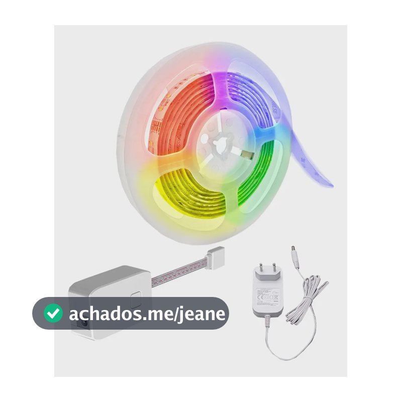 Fita De Led Inteligente Rgb Colorida 5050 Wifi 5m Agl Tuya Tensão de operação