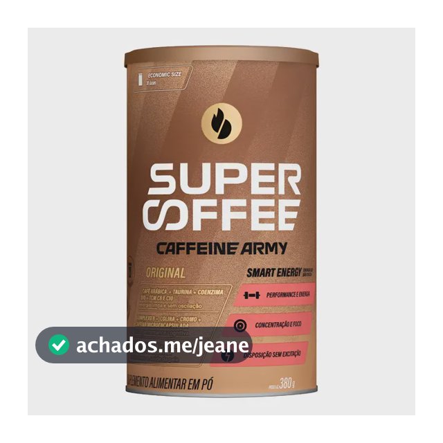 Supercoffee 380g Cafeína Taurina Coenzima Q10 Caffeine Army