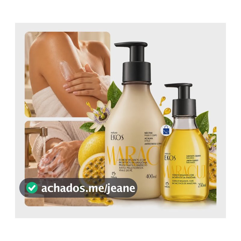 Kit Natura Ekos Maracujá Sabonete + Hidratante Presente