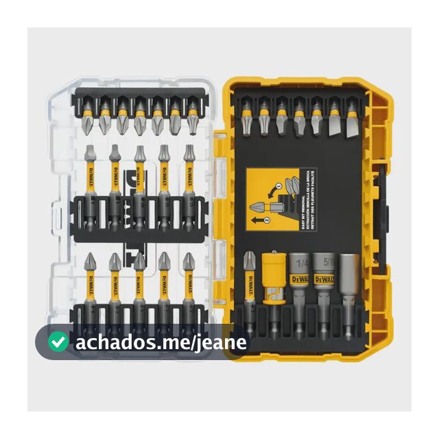 Jogo Bits Ponteira Parafusar Maxfit Ultra 30 Peças Dewalt