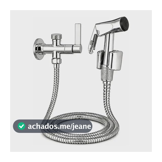 Ducha Higiênica Com Derivação Adaptador 2 Saídas Metal Luxo