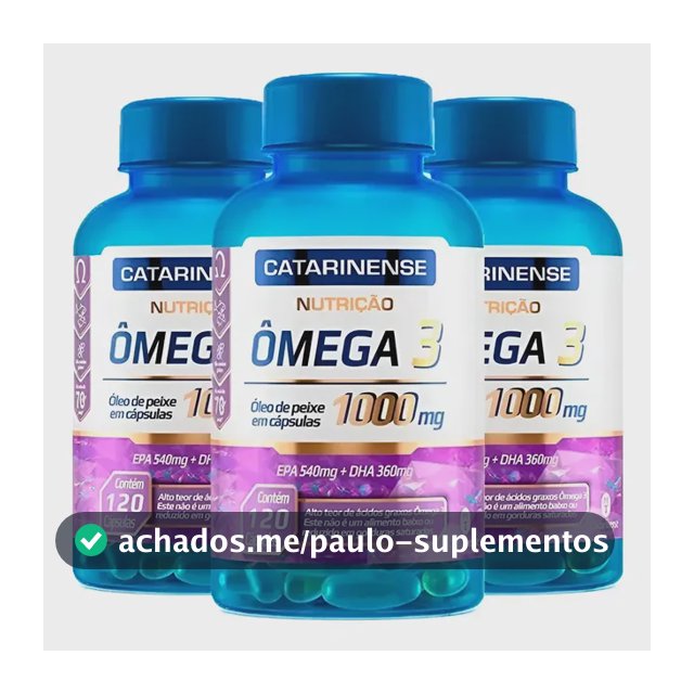 3x Ômega 3 Original Catarinense Pharma 1000mg 120 Cápsulas Bld67678c