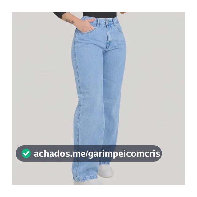 Calça  Wide Leg Jeans Feminina  Pantalona Juvenil 34 Ao 46