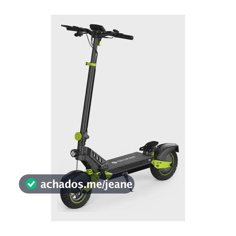 Scooter Elétrica D2 Dobrável Adultos 1000w 50km/h Preto